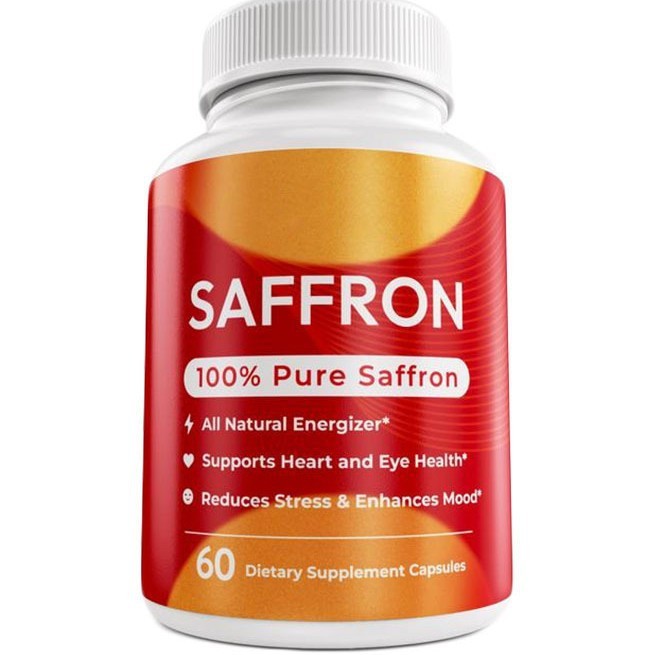 Saffron Vitamin Dietary Supplement Capsules