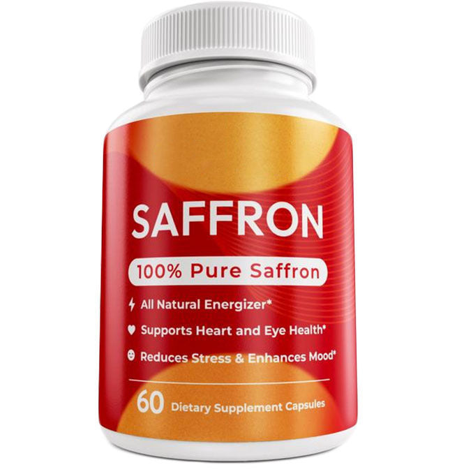 Saffron Vitamin Dietary Supplement Capsules
